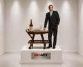 Don Draper Mad Men Screen-Used Glassware Bar Cart Installation Display