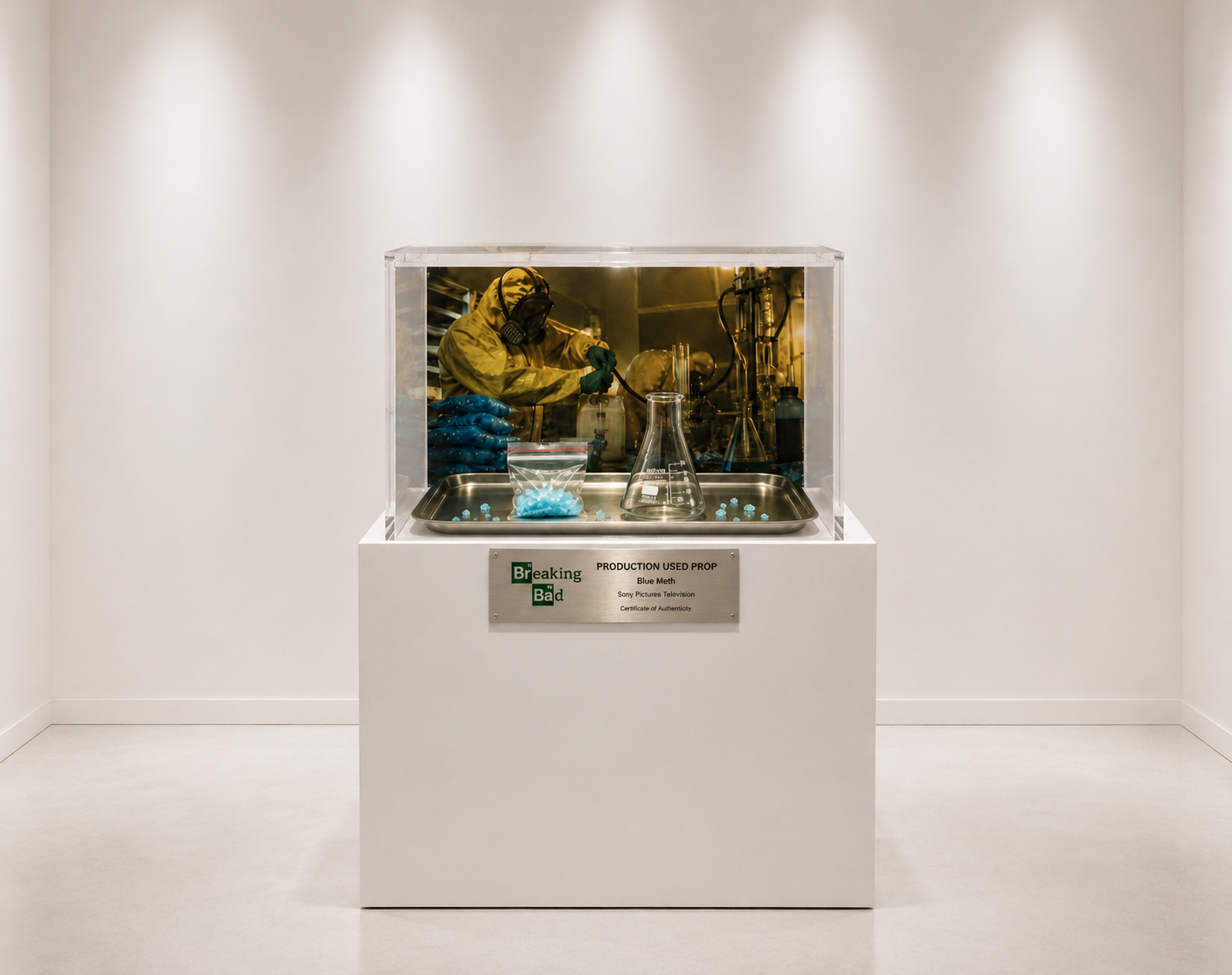 Breaking Bad Production-Used Blue Meth Laboratory Installation Display