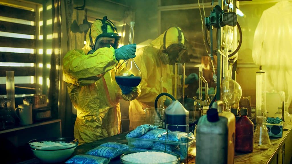 Breaking Bad Production-Used Blue Meth Laboratory Installation Display